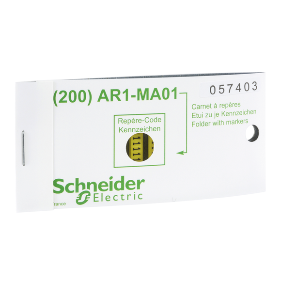 AR1MA019  žuta oznaka s mogućnošću pričvršćivanja sa znamenkom 9 – set od 200 kom. –