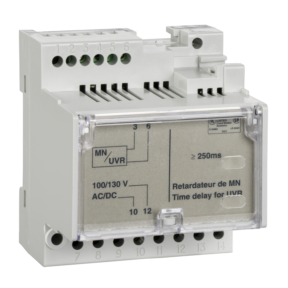 33684  neprilagodljiva vremenska odgoda za oslobađanje napona MN – 100/130 V AC/DC